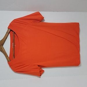 J. Crew Form Knit Women's Orange Short Sleeve Top, S